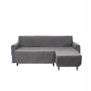 Prikrývka - Polyesterový prehoz Doggy 255 cm x 320 cm odtiene sivej
